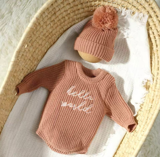 Hello World romper Set